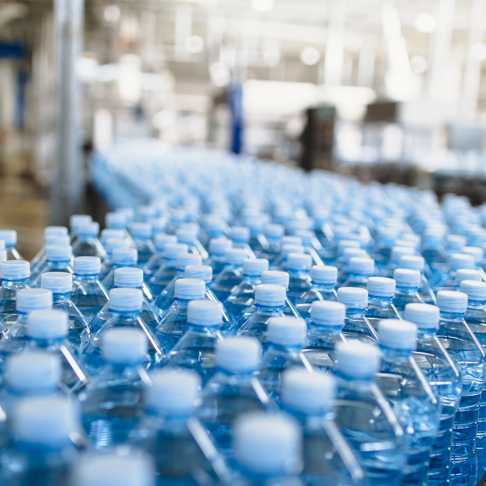 Female choosing reusable thermos instead disposable bottle, plastic pollution