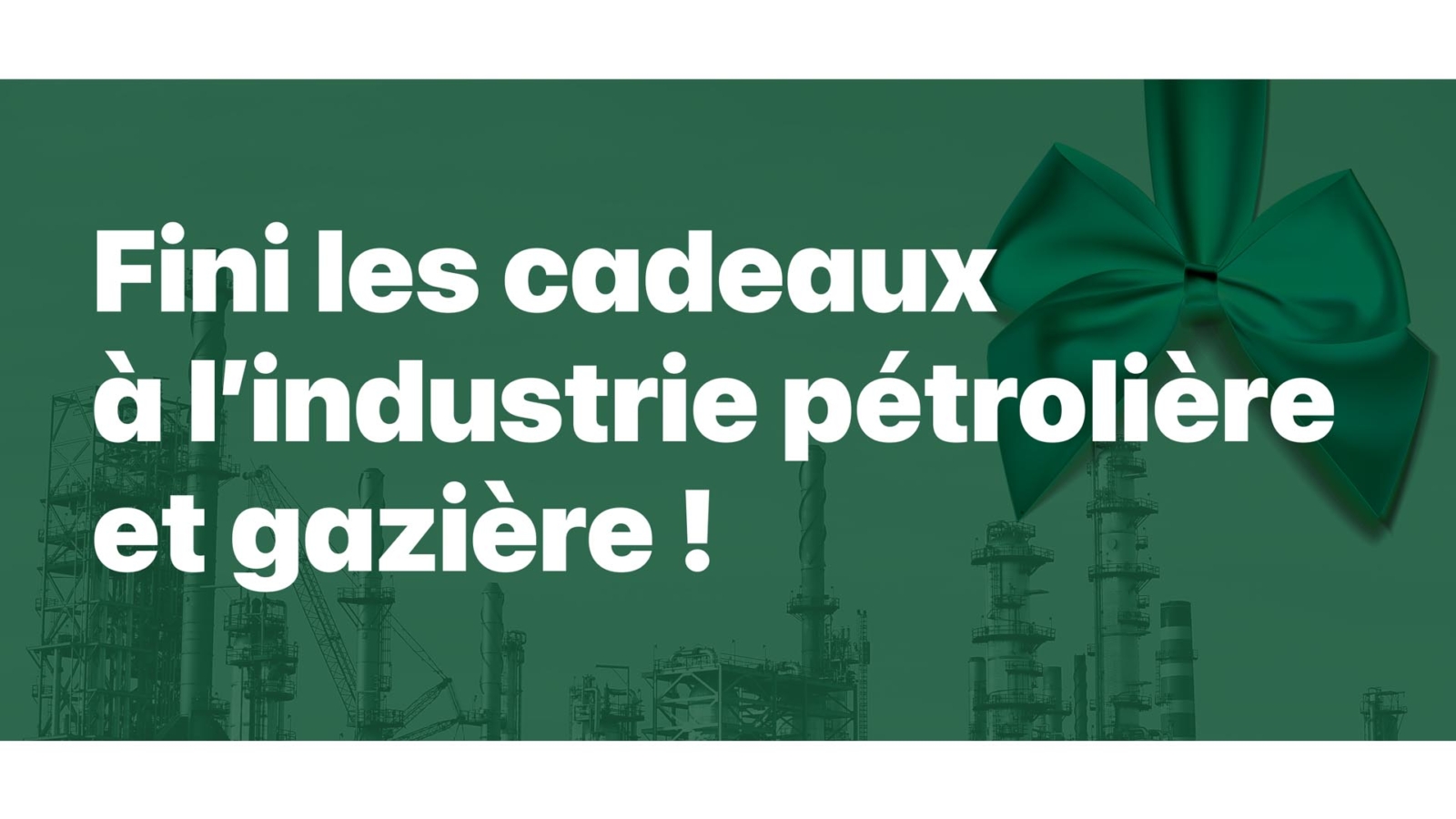 Bannière du site de la pétition