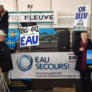 Retour en images sur la mobilisation d'Eau Secours contre les projets d'hydrocarbures